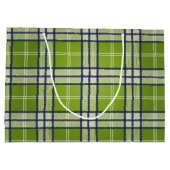 Groen Tartan Groot Cadeauzakje (Achterkant)
