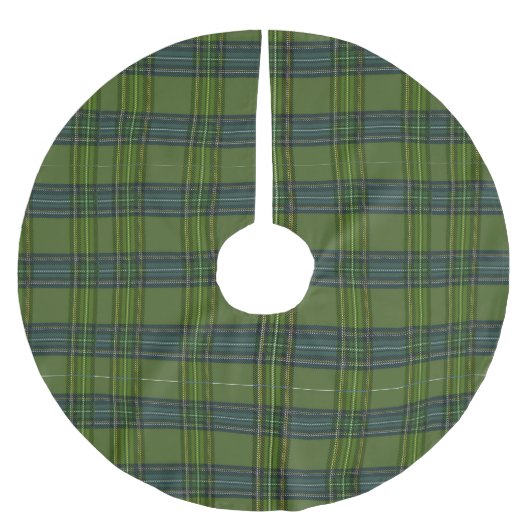 Groen tartan - kerstboomrok kerstboom rok (Voorkant)