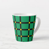 Groen Tartan Latte Mok (Rechterhoek)