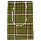 Groen Tartan Medium Cadeauzakje (Voorkant)