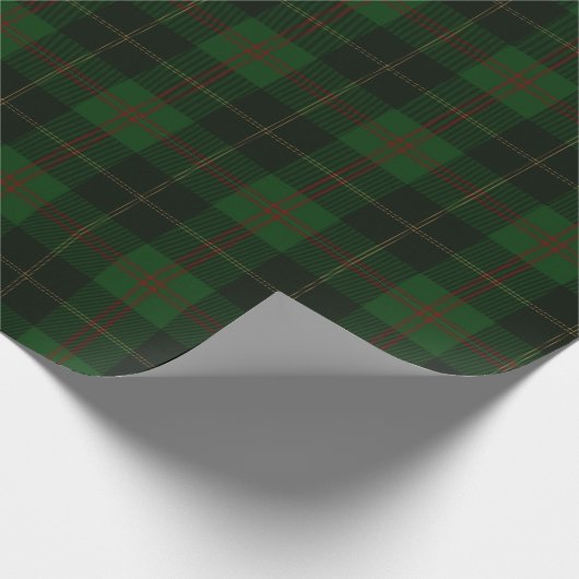 Groen Tartan Pset Scottish Pattern Cadeaupapier (Hoek)