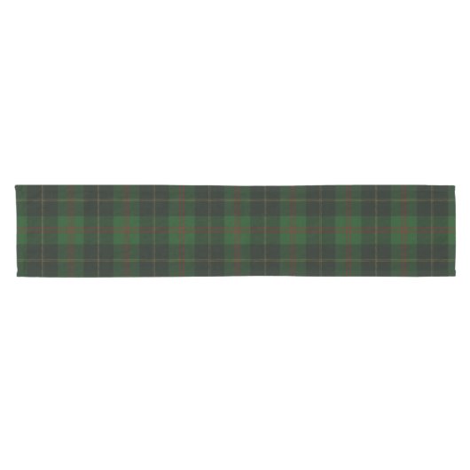 Groen Tartan Pset Scottish Pattern Korte Tafelloper (Horizontaal)