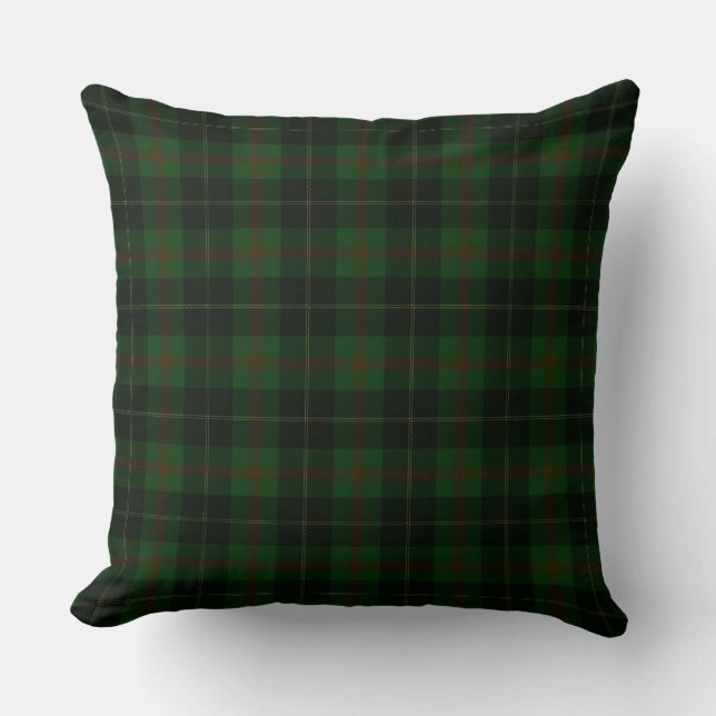 Groen Tartan Pset Scottish Pattern Kussen (Voorkant)
