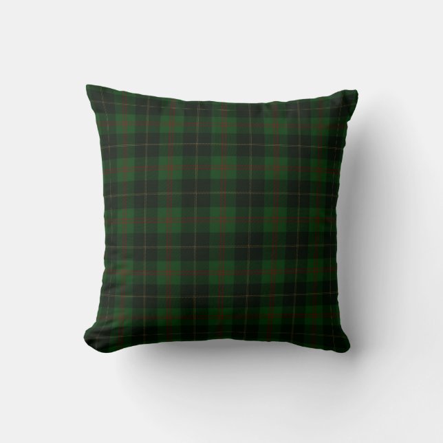 Groen Tartan Pset Scottish Pattern Kussen (Voorkant)