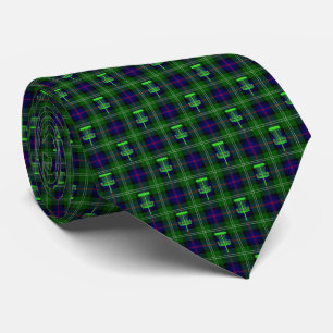 Groen Tartan Stropdas