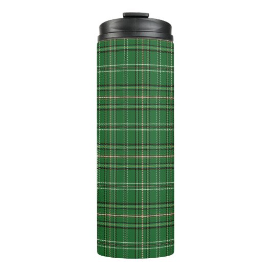 Groen Tartan Thermosbeker (Voorkant)
