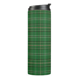 Groen Tartan Thermosbeker