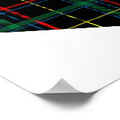 Groen Tartannetje zonder stopcontact Poster (Hoek)