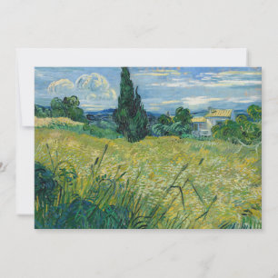 Groen tarweveld met cipres Vincent van Gogh