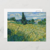 Groen tarweveld met cipres | Vincent van Gogh Briefkaart (Voorkant / Achterkant)