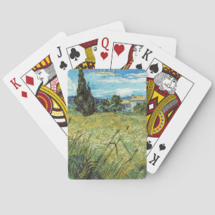 Groen tarweveld Vincent van Gogh    Pokerkaarten