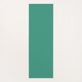 Groen Teal Modern Bloempatroon Monogram Yogamat (Achterkant)
