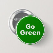 Groen teken ronde button 5,7 cm (Voorkant /achterkant)