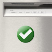 Groen teken schrijven symbool magneet (Insitu (Vaatwasser))