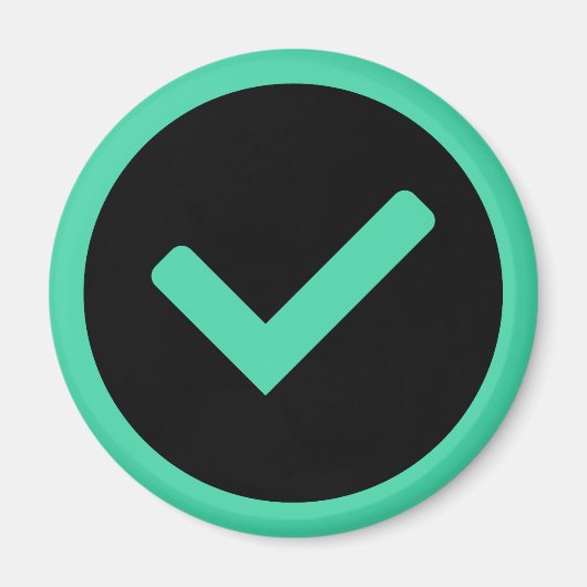 Groen teken schrijven symbool magneet (Voorkant)