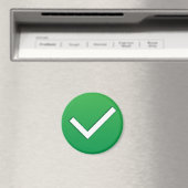 Groen teken schrijven symbool magneet (Insitu (Vaatwasser))