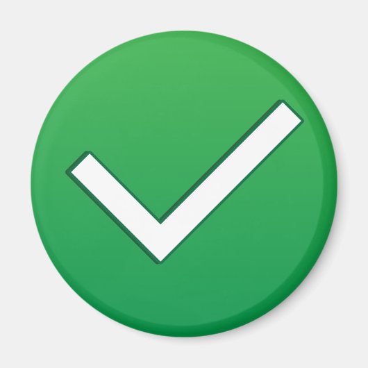 Groen teken schrijven symbool magneet (Voorkant)