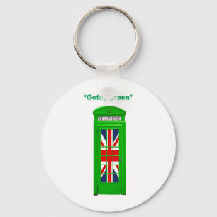 'Groen' telefoontoestel in Londen Sleutelhanger