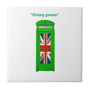 'Groen' telefoontoestel in Londen Tegeltje