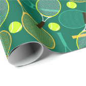 Groen tennis cadeaupapier (Rol Hoek)