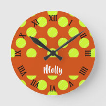 Groen tennisbal oranje patroon