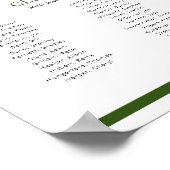 Groen ter nagedachtenis van onze klasgenoten schoo poster (Hoek)