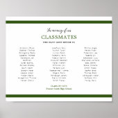 Groen ter nagedachtenis van onze klasgenoten schoo poster (Voorkant)