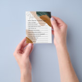 Groen terracotta waterverf baby shower flyer (Hand)