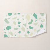 Groen terrazpatroon bad handdoek (Handdoek)