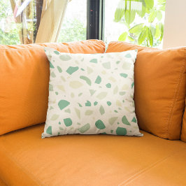 Groen terrazpatroon kussen