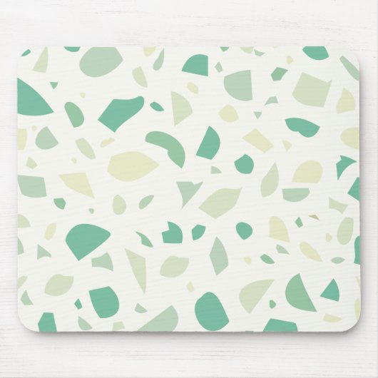 Groen terrazpatroon muismat (Voorkant)