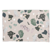 Groen Terrazzo Patroon Kussensloop (Voorkant)