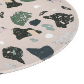 Groen Terrazzo Patroon Snijplank (Hoek)