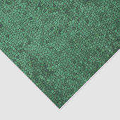 Groen textiepatroon voor mozaïekGlas in lood Tissuepapier (Detail)