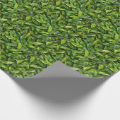 Groen theedoekpapier cadeaupapier (Hoek)