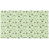 Groen theepatroon met theethema's tafelkleed (Voorkant (Horizontaal))