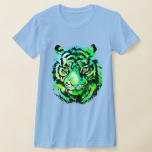 Groen tijger portret - Grote katten in het wild T-shirt