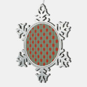 Groen Tin Sneeuwvlok Ornament (Rechts)