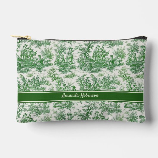  groen toile de jouy bedrukt etui (Voorkant)