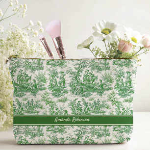  groen toile de jouy bedrukt etui