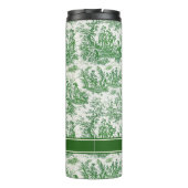 groen toile de jouy bedrukt thermosbeker (Achterkant)