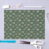 Groen Toile Kerstboom Patroon Tissuepapier (Craft)