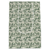 Groen toilet besneeuwd landschap medium cadeauzakje (Achterkant)