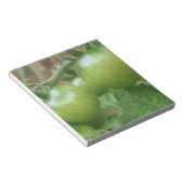 Groen tomatenblok notitieblok (Schuin)