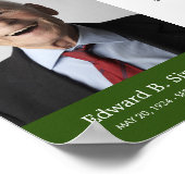 Groen tot we weer een begrafenisgedicht met foto o poster (Hoek)