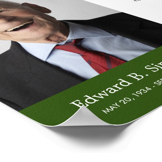 Groen tot we weer een begrafenisgedicht met foto o poster (Hoek)