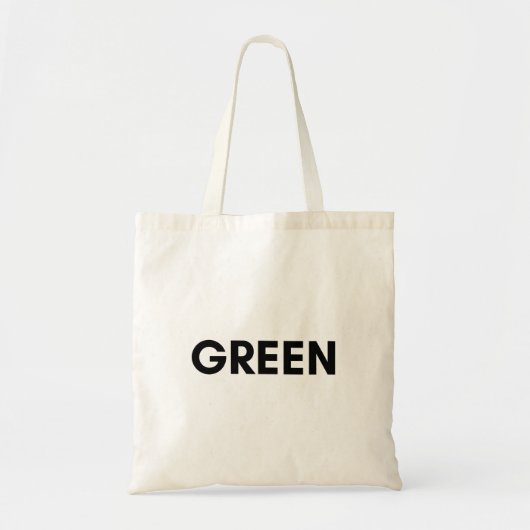 groen tote bag (Voorkant)