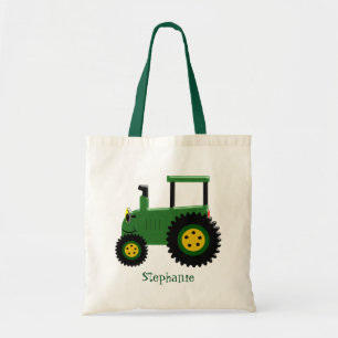 Groen Tractor Design Tote Bag
