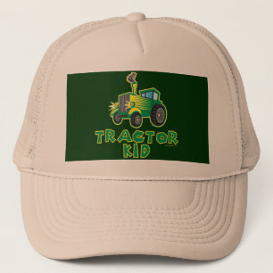 Groen tractorKind Trucker Pet