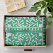 Groen Traditioneel Been Inlegwerk Decoupage Papier (Geschenk)